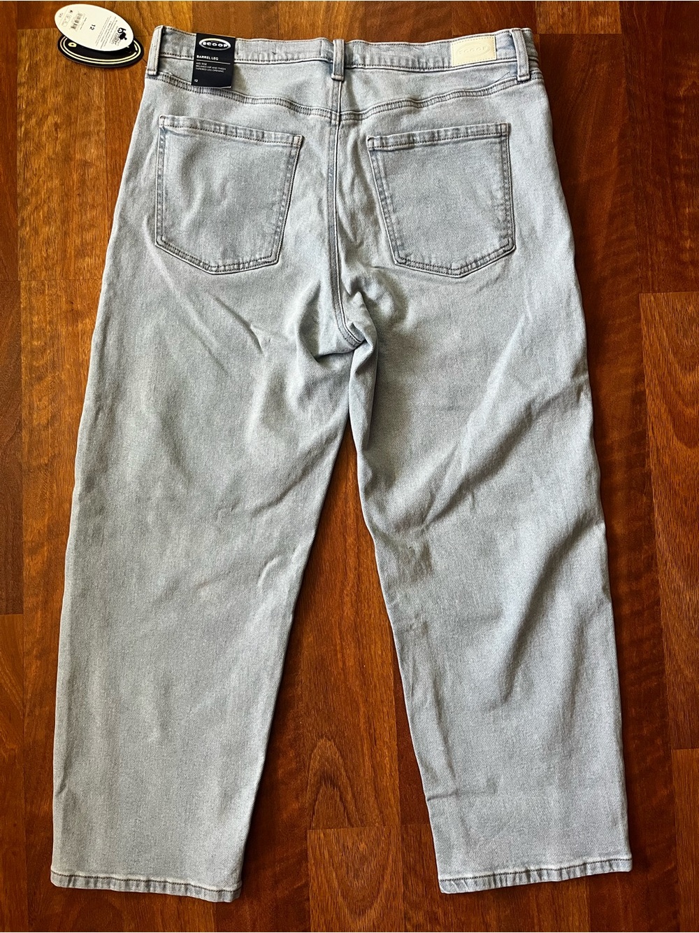 2 New Scoop Stretch Denim Barrel Leg Jeans - Picture 13 of 16